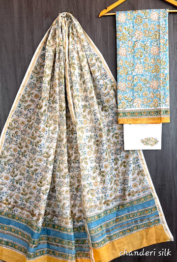 Chanderi Silk Salwar Suit Material