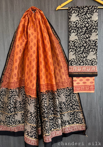 Chanderi Silk Salwar Suit Material