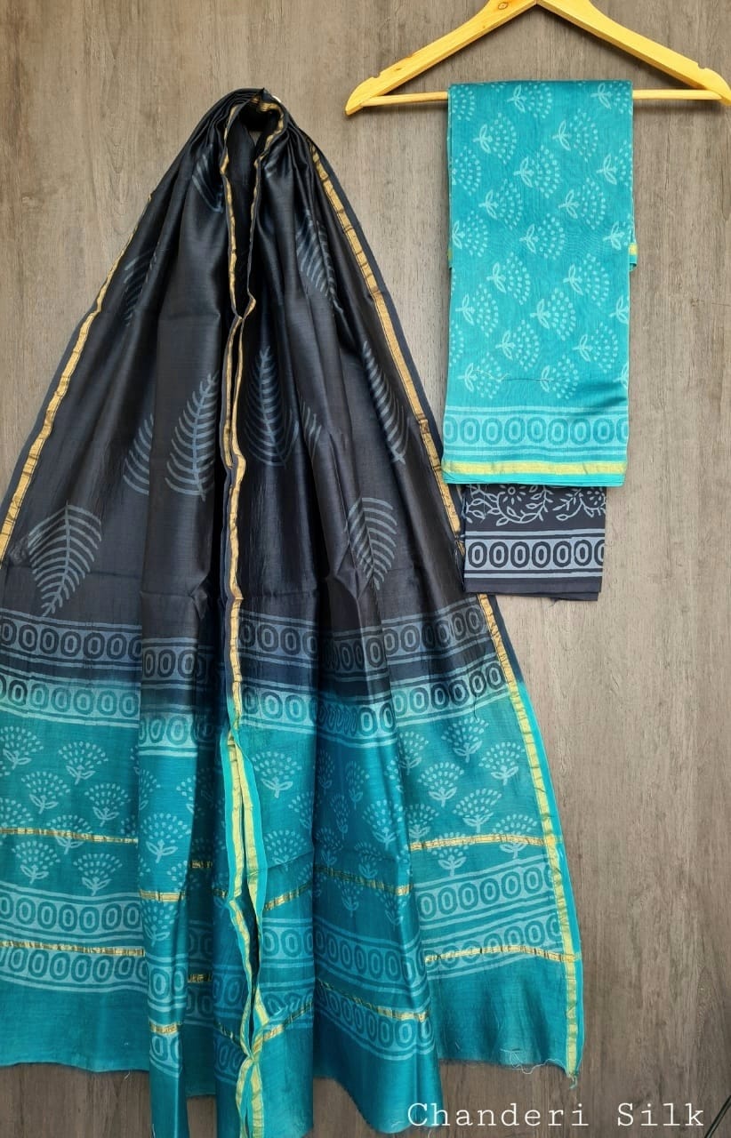 Chanderi Silk Salwar Suit Material