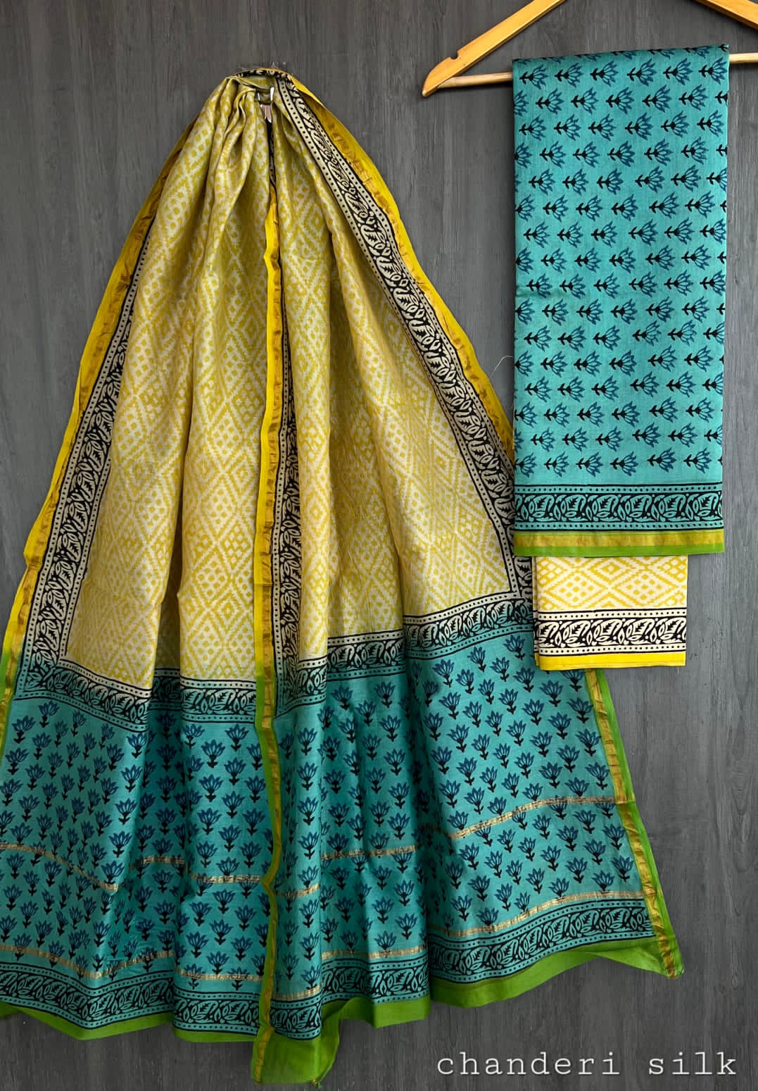 Chanderi Silk Salwar Suit Material