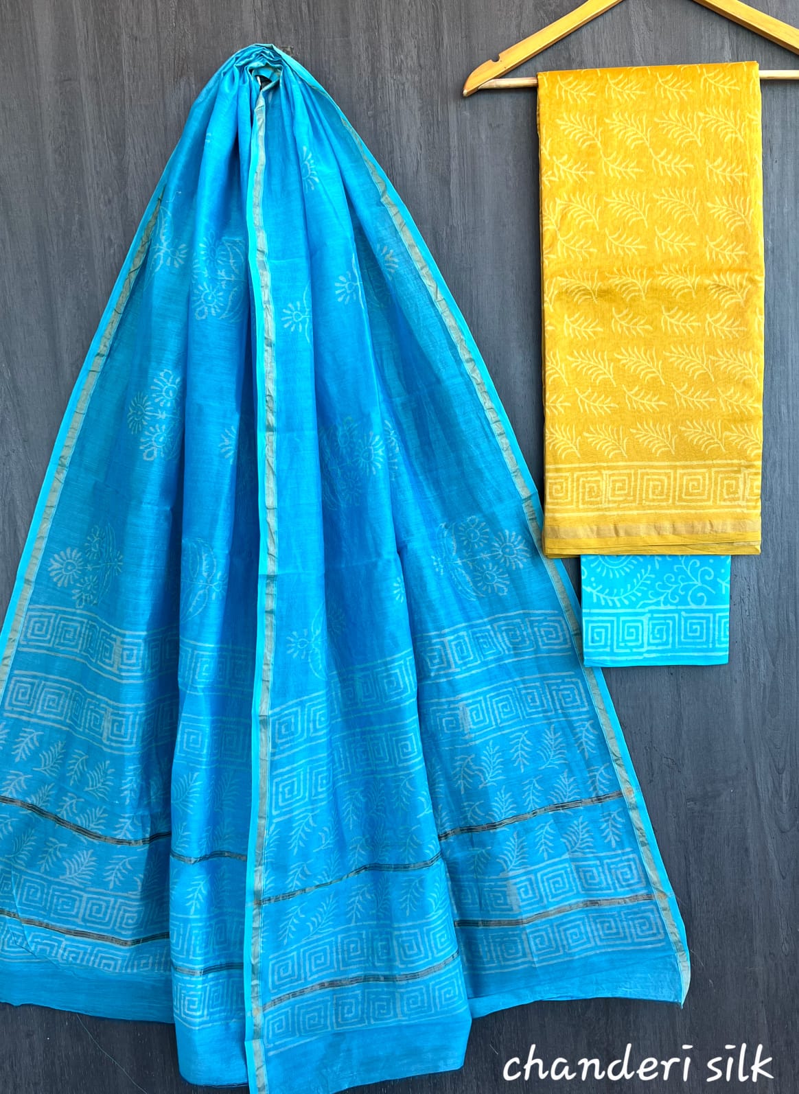 Chanderi Silk Salwar Suit Material