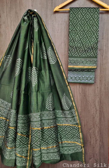Chanderi Silk Salwar Suit Material
